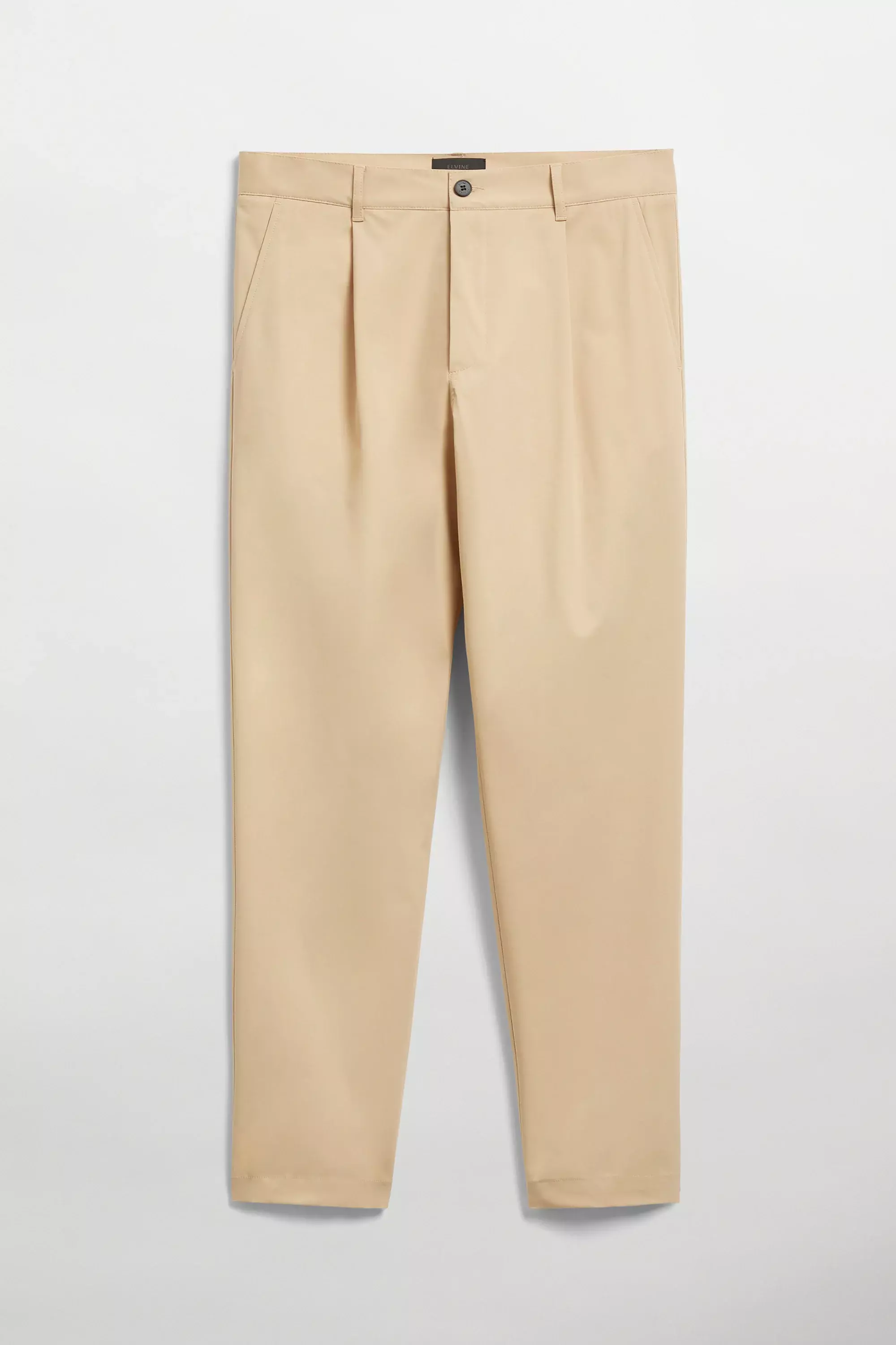 Elvine Arnason Khaki Light Cotton Lyocell Hose Herren beige